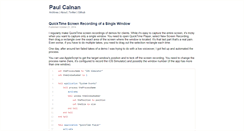 Desktop Screenshot of paulcalnan.com